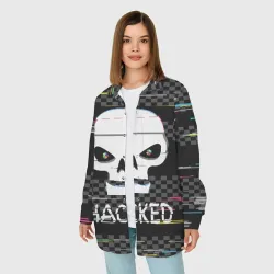 Женская рубашка oversize 3D Hacked - фото 2