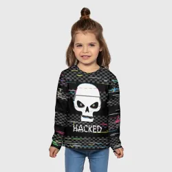 Детский лонгслив 3D Hacked - фото 2