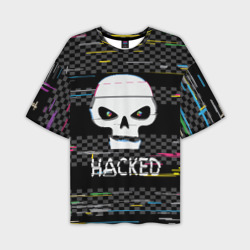 Мужская футболка oversize 3D Hacked