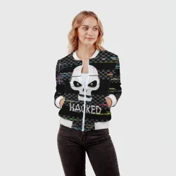 Женский бомбер 3D Hacked - фото 2