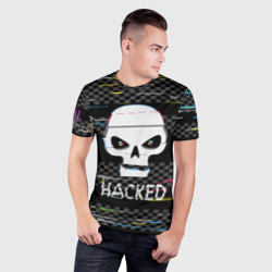 Мужская футболка 3D Slim Hacked - фото 2