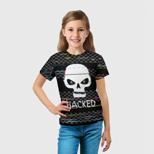 Детская футболка 3D Hacked, цвет 3D печать - фото 5