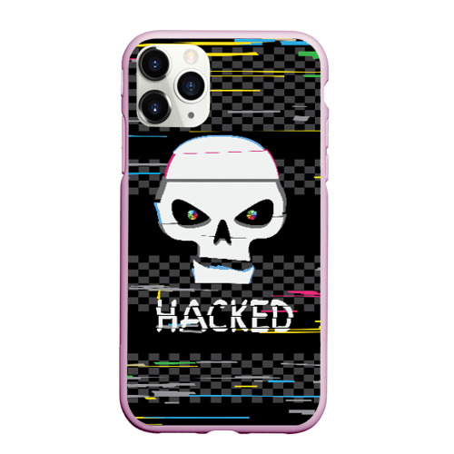 Чехол для iPhone 11 Pro Max матовый Hacked, цвет розовый