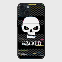 Чехол силиконовый для Apple iPhone 15 матовый Hacked