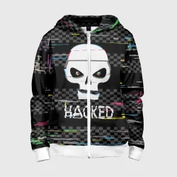 Детская толстовка 3D на молнии Hacked