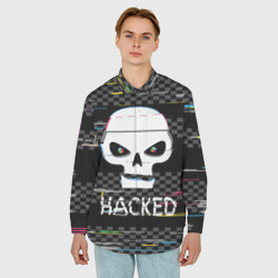 Мужская рубашка oversize 3D Hacked - фото 2