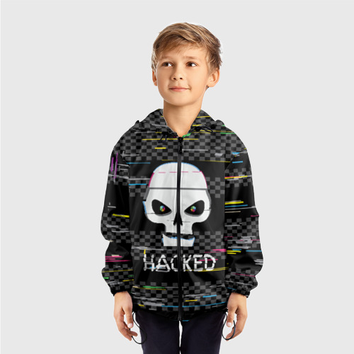 Детская ветровка 3D Hacked, цвет черный - фото 3