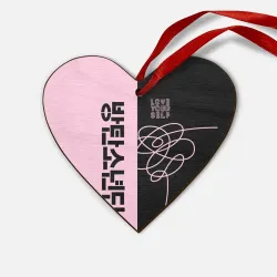 Деревянная игрушка Сердце BTS