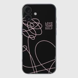 Чехол для iPhone 16 силиконовый с защитой камеры BTS