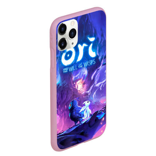 Чехол для iPhone 11 Pro Max матовый Ori - And The Will Of The Wisp, цвет розовый - фото 3