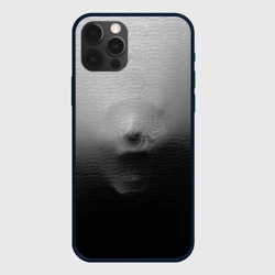 Чехол для iPhone 12 Pro Max Кричащее лицо вырывается изнутри сквозь ткань из хоррора