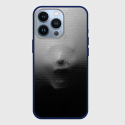Чехол для iPhone 13 Pro Кричащее лицо вырывается изнутри сквозь ткань из хоррора