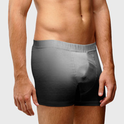 Мужские трусы 3D Кричащее лицо вырывается изнутри сквозь ткань из хоррора - фото 2