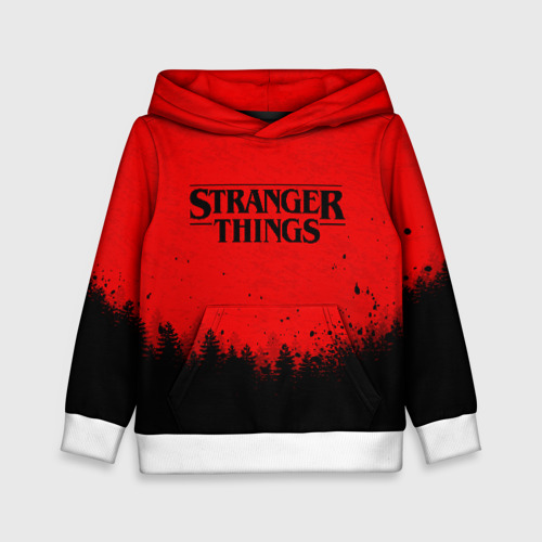 Детская толстовка 3D STRANGER THINGS, цвет белый