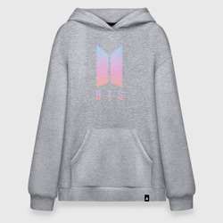 Худи SuperOversize хлопок BTS team на спине