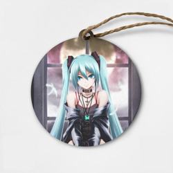 Деревянная игрушка круг Мику Хацунэ