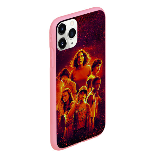 Чехол для iPhone 11 Pro Max матовый Stranger things - 3 сезон, цвет баблгам - фото 3