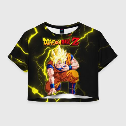 Женская футболка Crop-top 3D Dragon Ball (2)