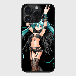 Чехол силиконовый для Apple iPhone 15 Pro матовый Мику Хацунэ