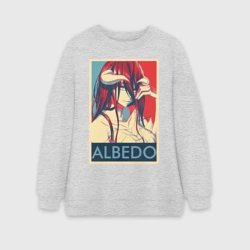 Женский свитшот oversize без начеса хлопок Альбедо постер