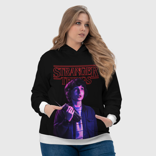 Женская толстовка 3D STRANGER THINGS - Майк, цвет 3D печать - фото 6