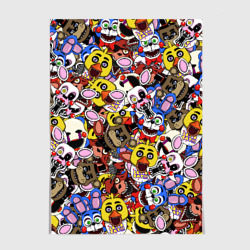 Постер FNAF stickerbombing