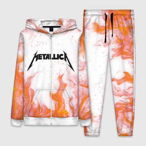 Женский костюм 3D Metallica, цвет белый
