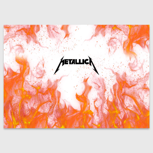 Поздравительная открытка Metallica, цвет белый