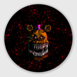 Круглый коврик для мышки FNAF Nightmare