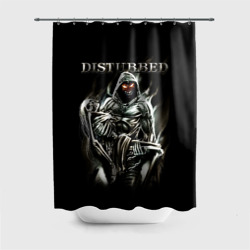 Штора 3D для ванной Disturbed