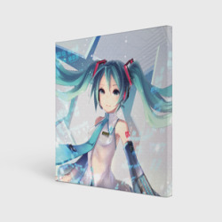 Холст квадратный Мику Хацунэ Miku Hatsune