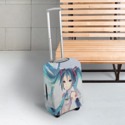 Чехол для чемодана 3D Мику Хацунэ Miku Hatsune - фото 2