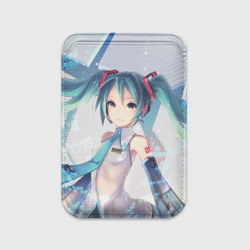 Картхолдер Magsafe магнитный Мику Хацунэ Miku Hatsune