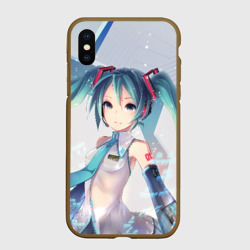 Чехол для iPhone XS Max матовый Мику Хацунэ Miku Hatsune