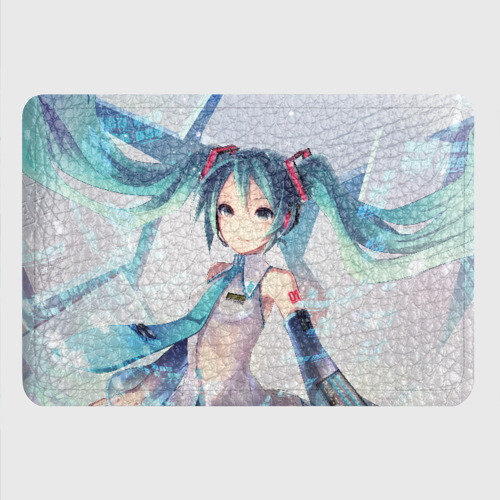 Картхолдер с принтом Мику Хацунэ Miku Hatsune, цвет черный - фото 4