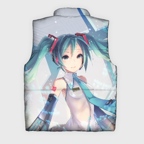 Мужской жилет утепленный 3D Мику Хацунэ Miku Hatsune, цвет черный - фото 2