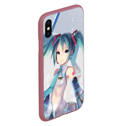 Чехол для iPhone XS Max матовый Мику Хацунэ Miku Hatsune - фото 2