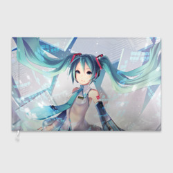 Флаг 3D Мику Хацунэ Miku Hatsune