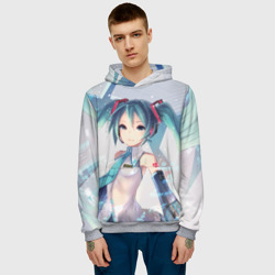 Мужская толстовка 3D Мику Хацунэ Miku Hatsune - фото 2