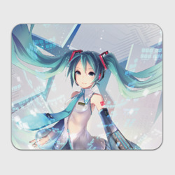 Прямоугольный коврик для мышки Мику Хацунэ Miku Hatsune