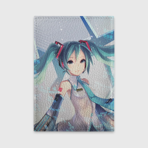 Обложка для автодокументов Мику Хацунэ Miku Hatsune, цвет бирюзовый - фото 2