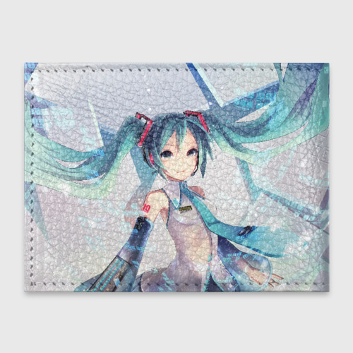 Обложка для студенческого билета Мику Хацунэ Miku Hatsune, цвет зеленый - фото 2