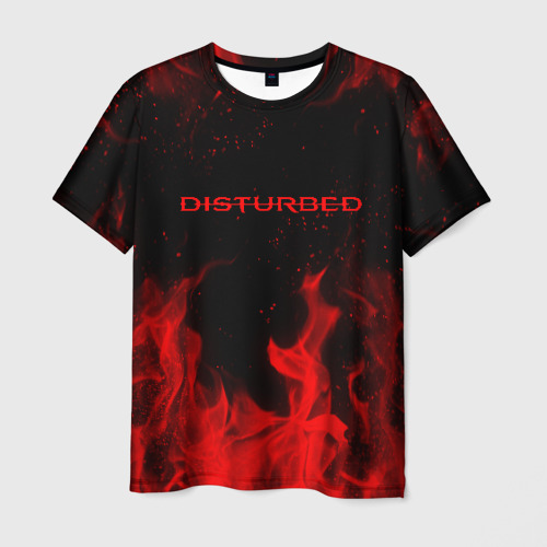 Мужская футболка 3D Disturbed на спине, цвет 3D печать