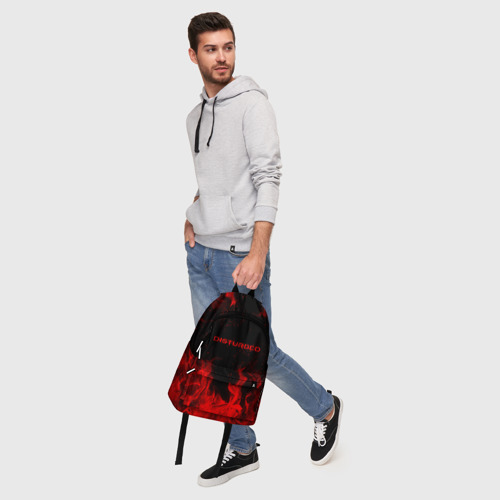 Рюкзак 3D Disturbed на спине - фото 6