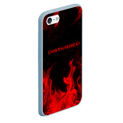 Чехол для iPhone 5/5S матовый Disturbed на спине - фото 2