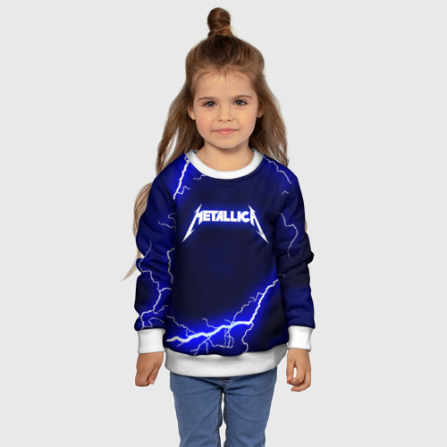 Детский свитшот 3D Metallica Металлика, цвет 3D печать - фото 7