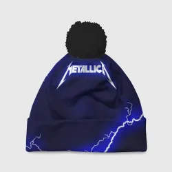 Шапка 3D c помпоном Metallica Металлика
