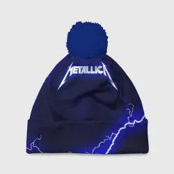 Шапка 3D c помпоном Metallica Металлика