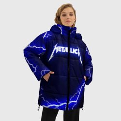 Женская зимняя куртка Oversize Metallica Металлика - фото 2