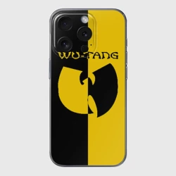 Чехол для iPhone 15 Pro силиконовый с защитой камеры Wu tang clan
